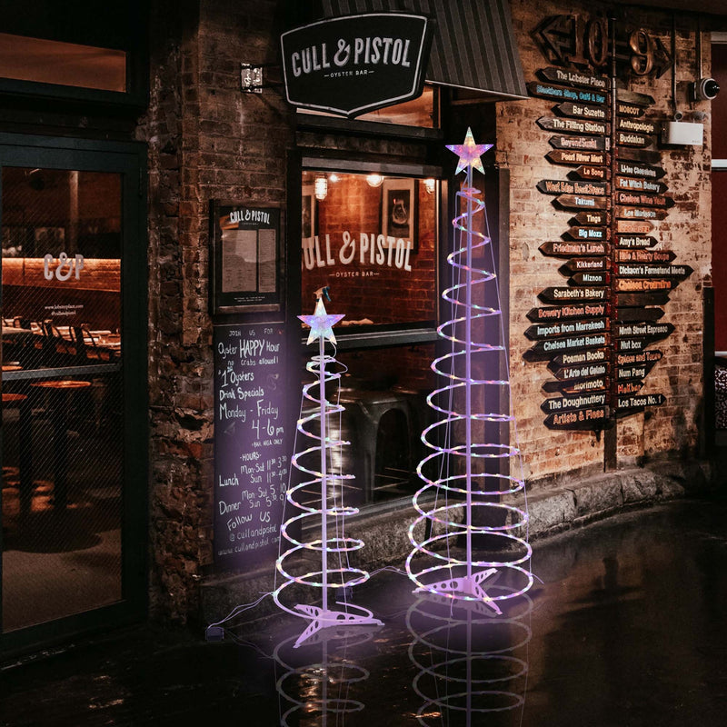 Christmas Tree Light Christmas Spiral Tree Indoor And Outdoor