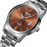 Men's single day steel watches, non mechanical watches, foreign trade watches wholesale