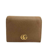 GG Marmont card case wallet Brown