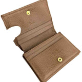 GG Marmont card case wallet Brown