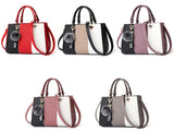Women Hairball Ornaments Totes Patchwork Handbag Party Purse