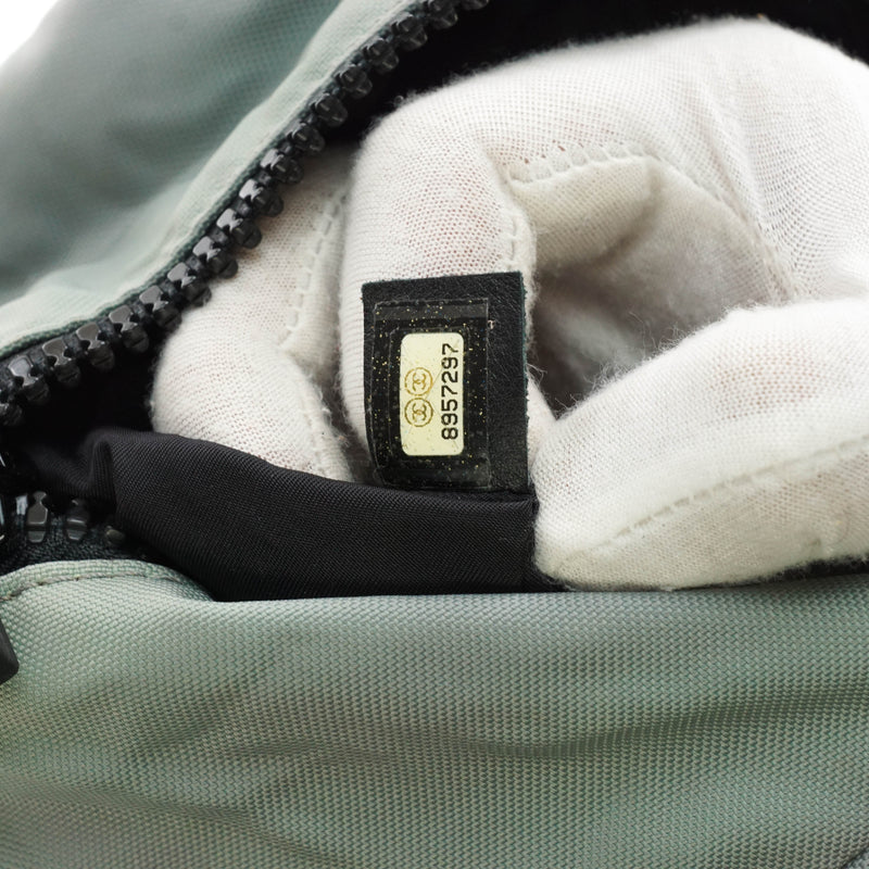 Chanel Boston Bag Nylon Gray