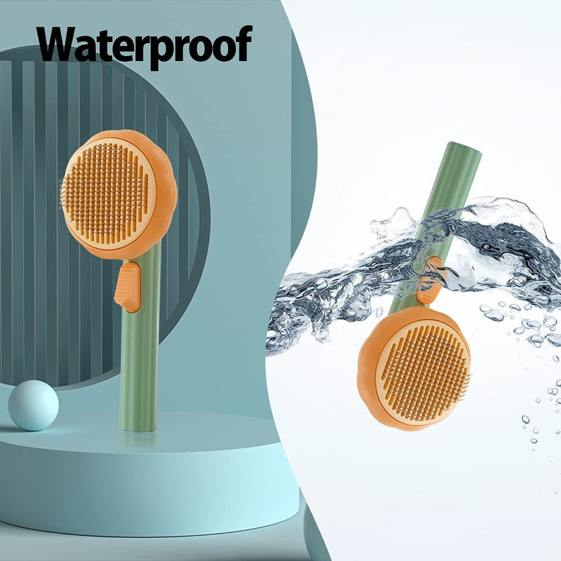 Pet Pumpkin Brush, Pet Grooming Self Cleaning Slicker Brush For Dogs Cats