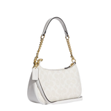 COACH Signature Teri Shoulder Bag with Chain Strap