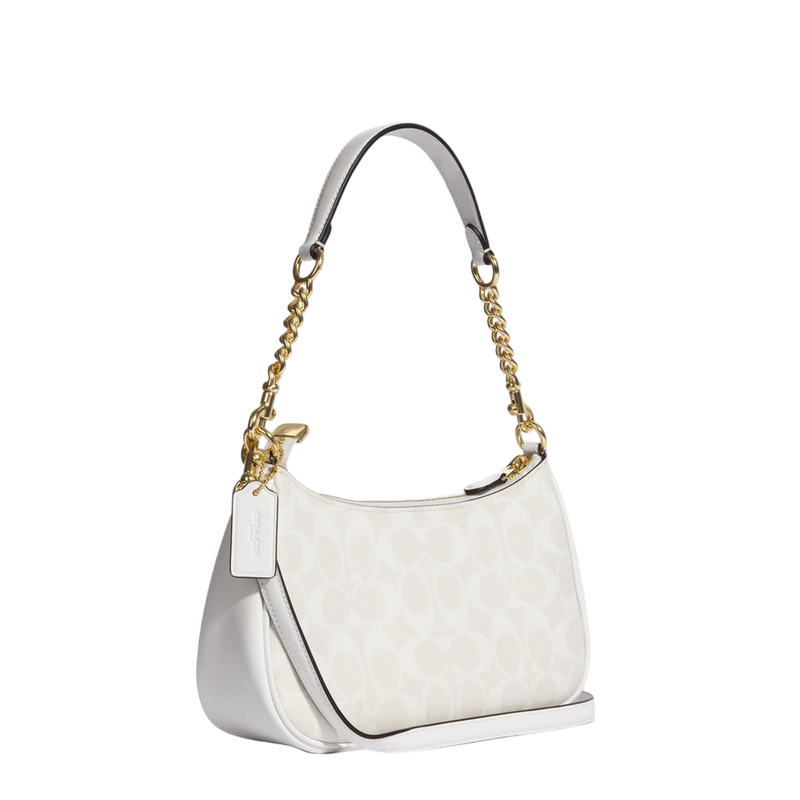 COACH Signature Teri Shoulder Bag with Chain Strap
