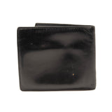 GUCCI Bifold wallet Compact G logo Unisex Leather Black