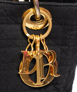 Christian Dior Canage Lady Dior Hand Bag Nylon Black - AWL1649 - Cap N Wrap