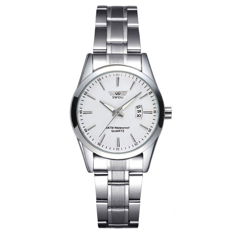 Men's single day steel watches, non mechanical watches, foreign trade watches wholesale