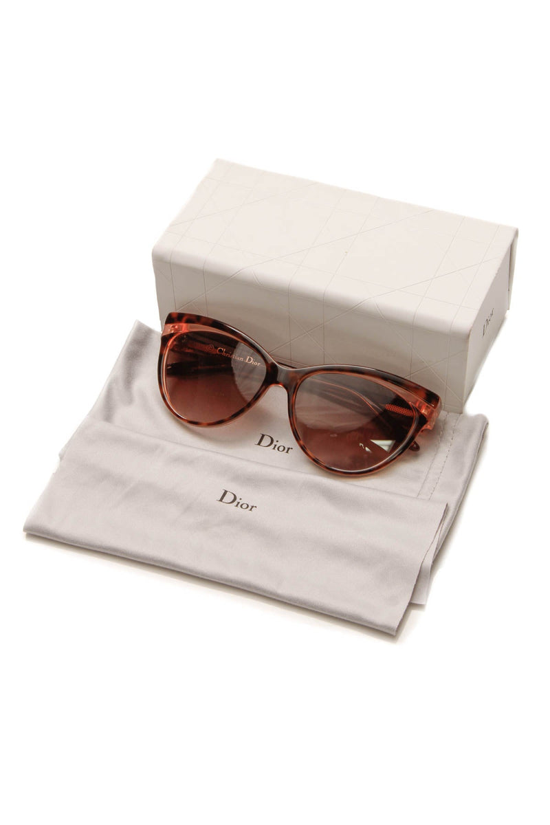 Dior Sauvage Panther Cat Eye Sunglasses - Tortoise/Pink