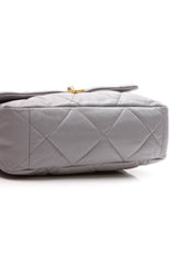 Quilted 19 Flap Bag - Maxi Gray Goatskin