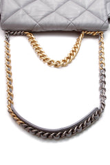 Quilted 19 Flap Bag - Maxi Gray Goatskin