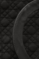 Vintage Cannage Large Lady Dior Bag - Black