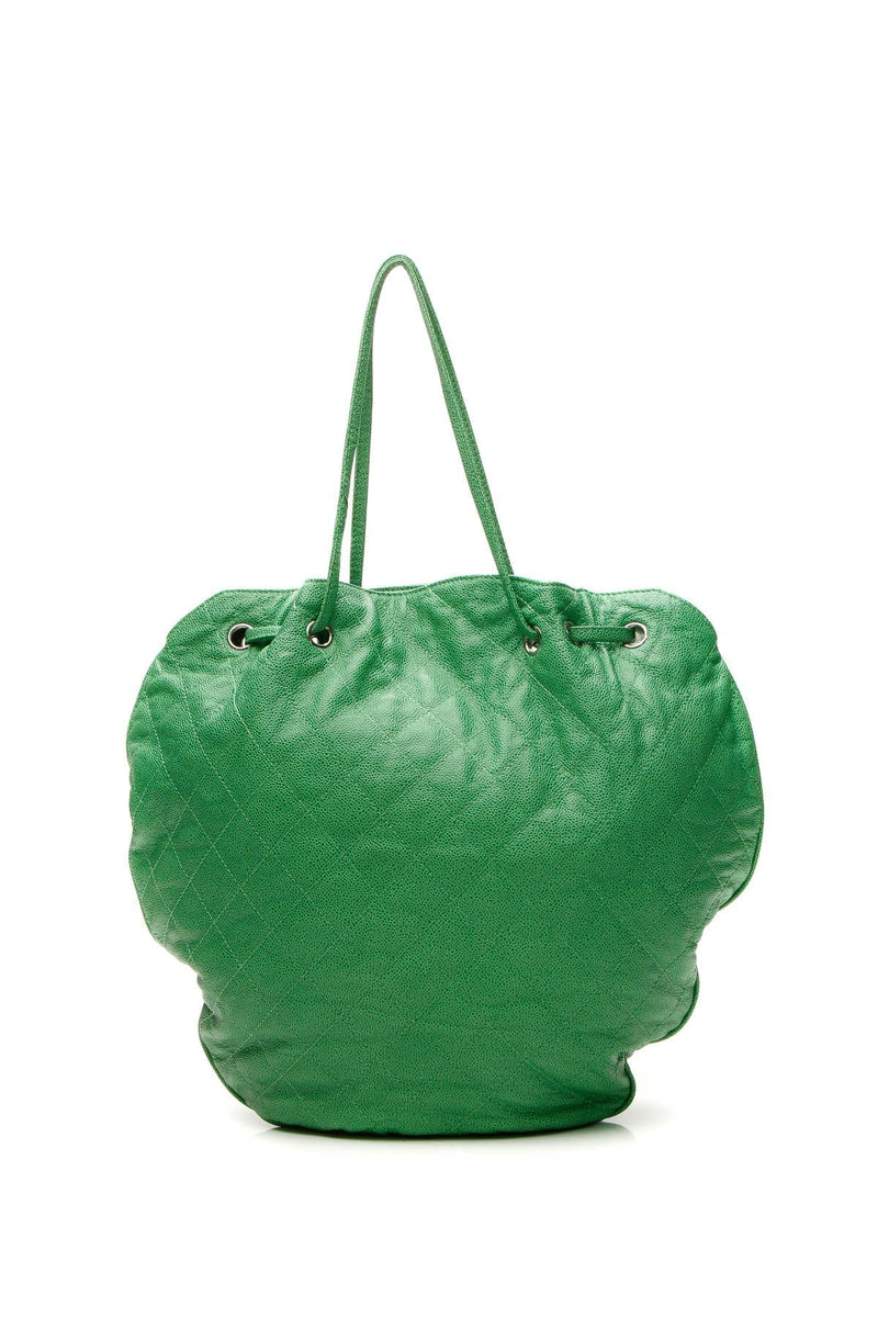 Cocomark Drawstring Tote Bag - Green Caviar