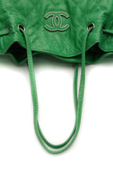 Cocomark Drawstring Tote Bag - Green Caviar