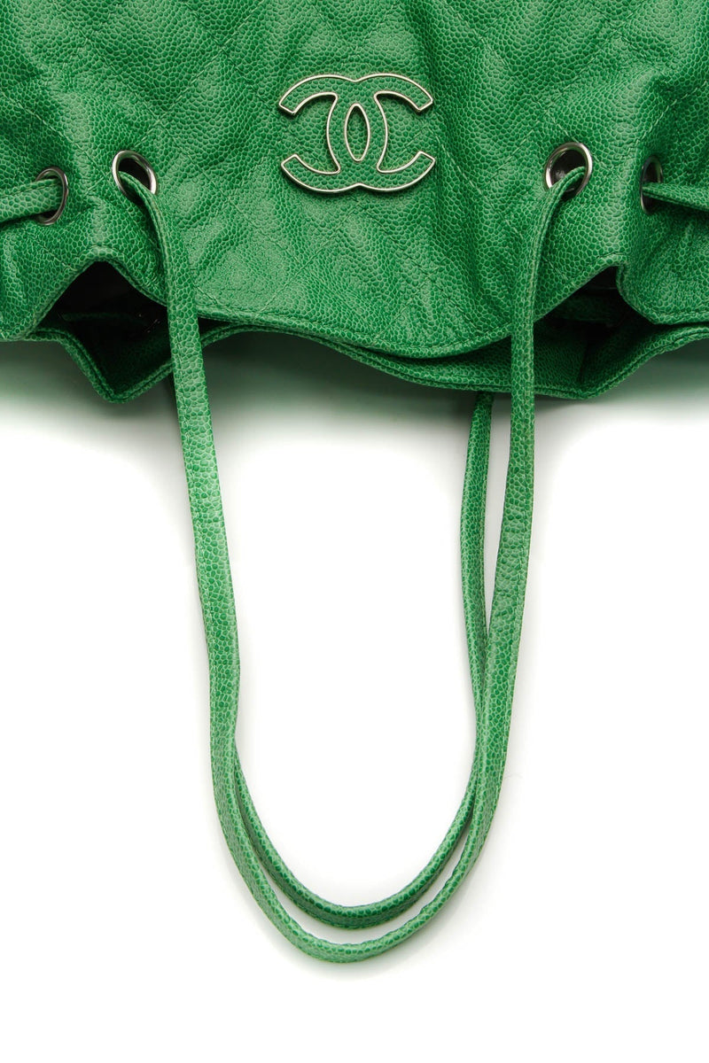 Cocomark Drawstring Tote Bag - Green Caviar