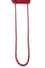 Crochet Small Flap Bag - Raspberry