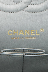 Classic Medium Double Flap Bag - Gray Caviar