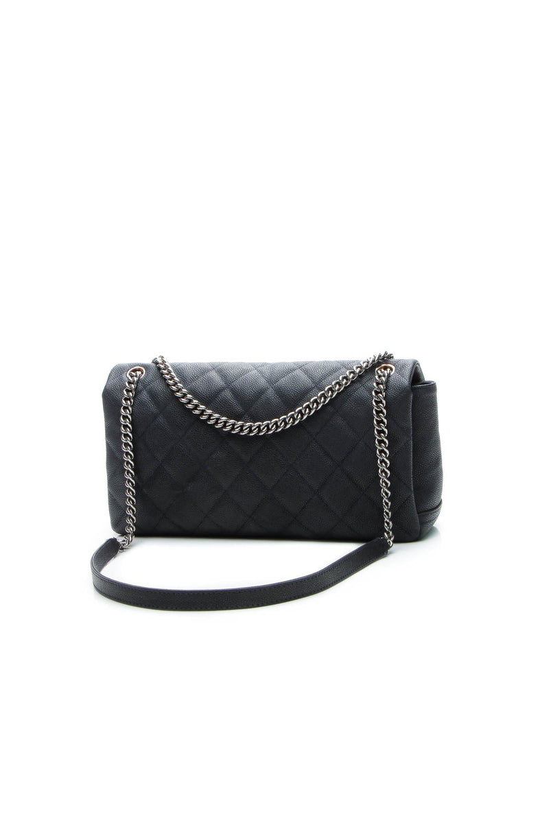 Accordion Flap Bag - Navy