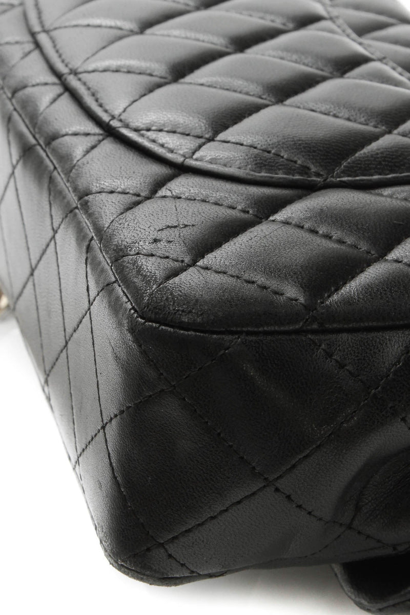 East/West Single Flap Bag - Black