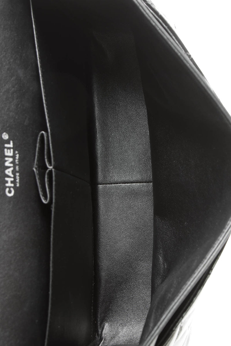 Classic Jumbo Double Flap Bag - Black Patent