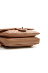 Crown Flap Bag - Camel