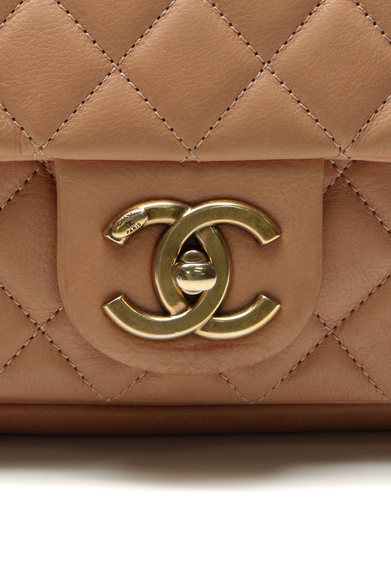 Crown Flap Bag - Camel