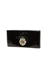 Crystal CC Clutch Bag - Black