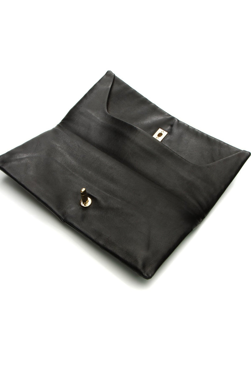 Crystal CC Clutch Bag - Black