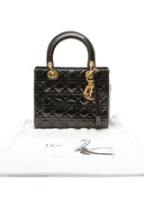 Vintage Medium Lady Dior Bag - Black