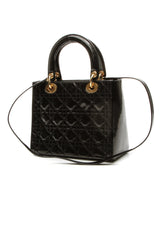 Vintage Medium Lady Dior Bag - Black