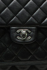 Paris-Edinburgh Flap Pocket Tote Bag - Black