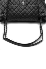 Paris-Edinburgh Flap Pocket Tote Bag - Black