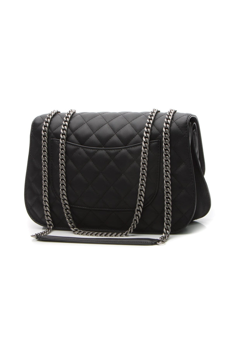 Accordion Flap Bag - Black