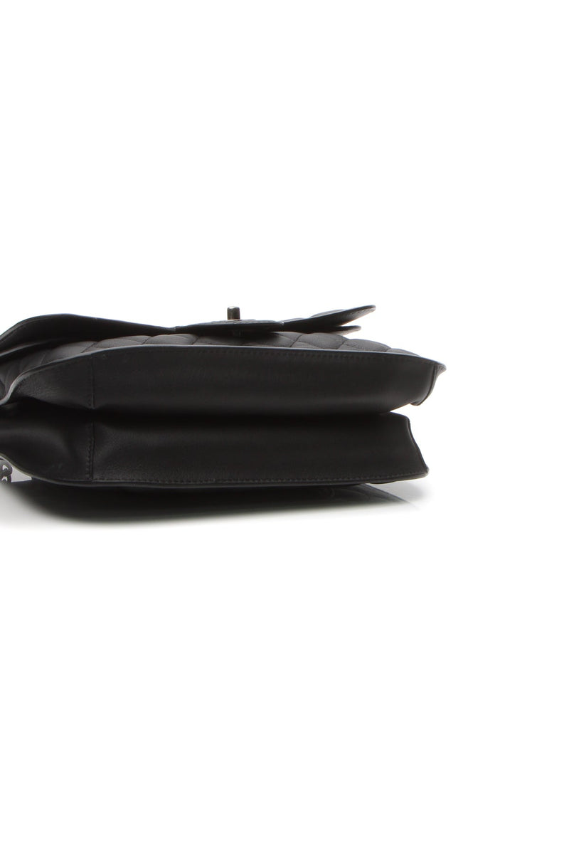 Accordion Flap Bag - Black