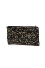Paris-New York 2.55 Reissue Graffiti Print Pouch - Black/Gold