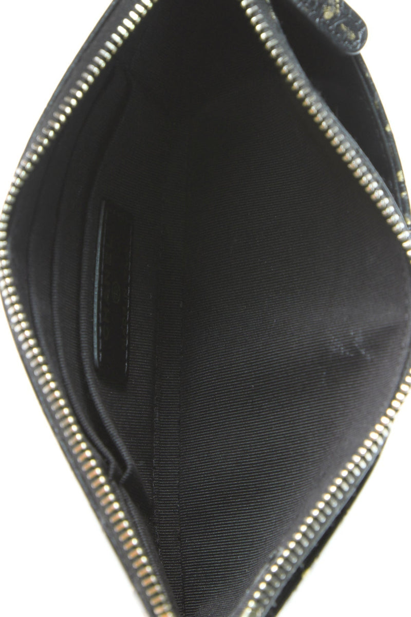 Paris-New York 2.55 Reissue Graffiti Print Pouch - Black/Gold