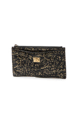 Paris-New York 2.55 Reissue Graffiti Print Pouch - Black/Gold