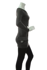 Crochet Small Flap Bag - Black
