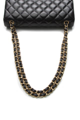 Classic Jumbo Double Flap Bag - Black