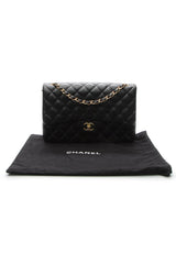 Classic Jumbo Double Flap Bag - Black