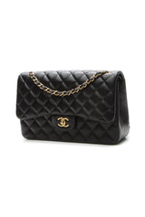Classic Jumbo Double Flap Bag - Black