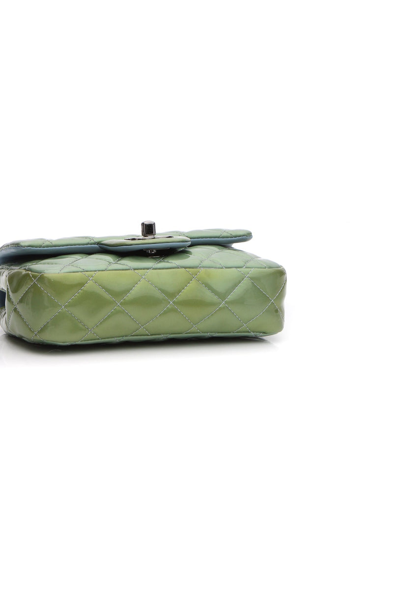 Extra Mini Rectangular Flap Bag - Green