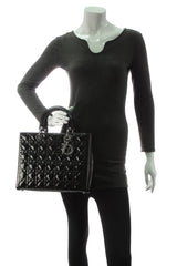 Large Lady Dior Bag - Black