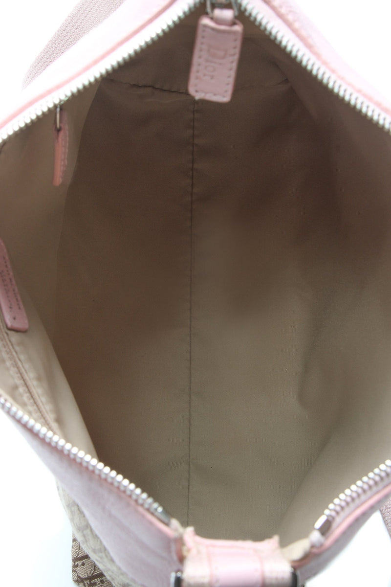 Street Chic Messenger Bag - Beige/Pink