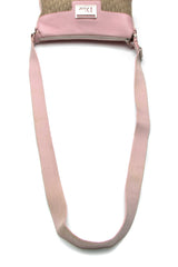 Street Chic Messenger Bag - Beige/Pink
