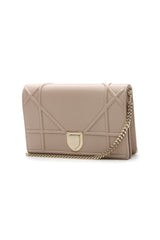Diorama Wallet on a Chain Bag - Nude
