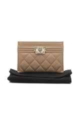 Boy Card Holder - Beige