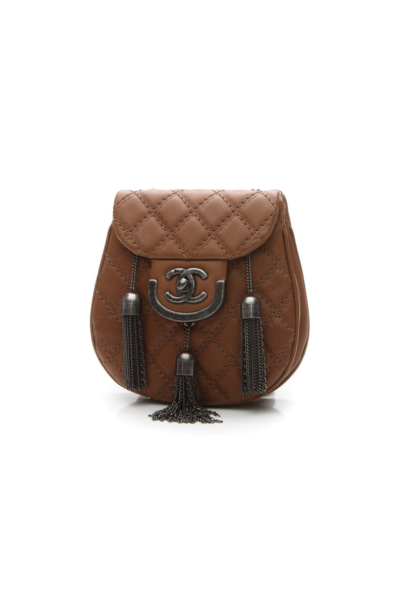 Coco Sporran Tassel Crossbody Bag - Tan