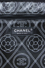 Camellia Medium Shopping Tote Bag - Black/Beige