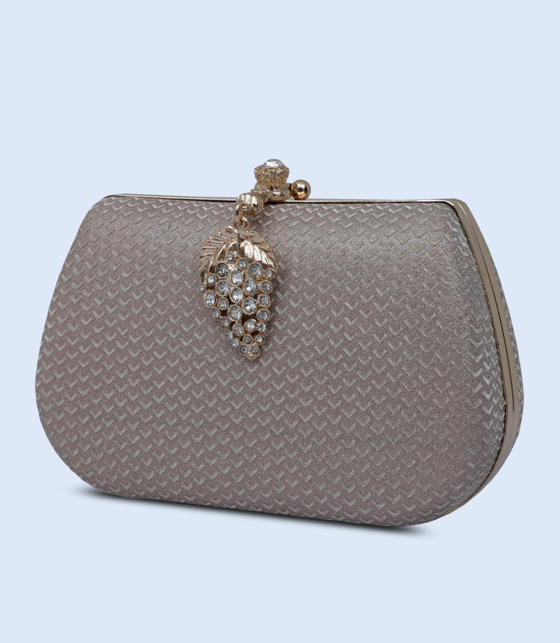 Shiny Silver Clutch